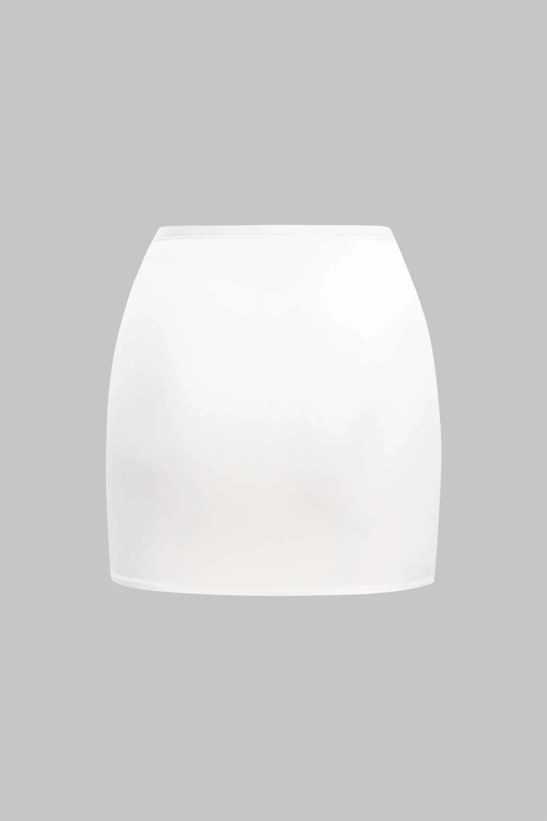 Metallic Decor Asymmetrical Ruched Cut Out Tank Top And Skirt Set