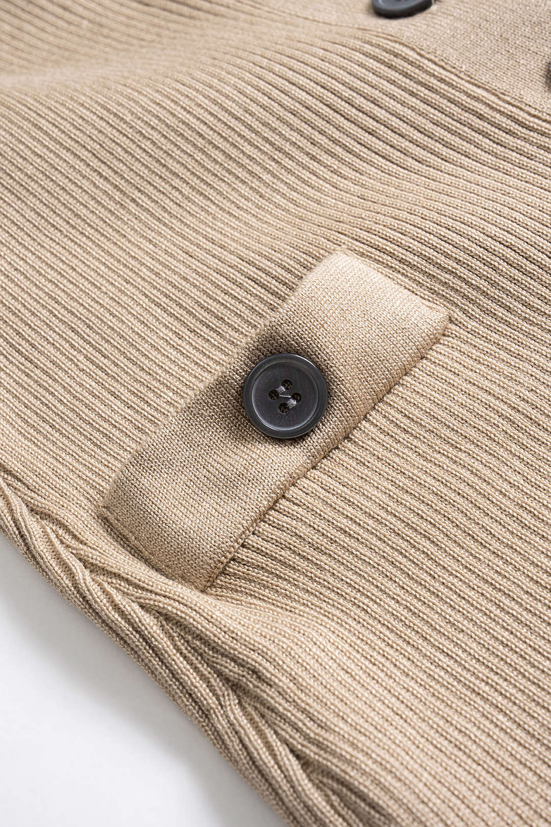 Knit Button Sleeveless Dress