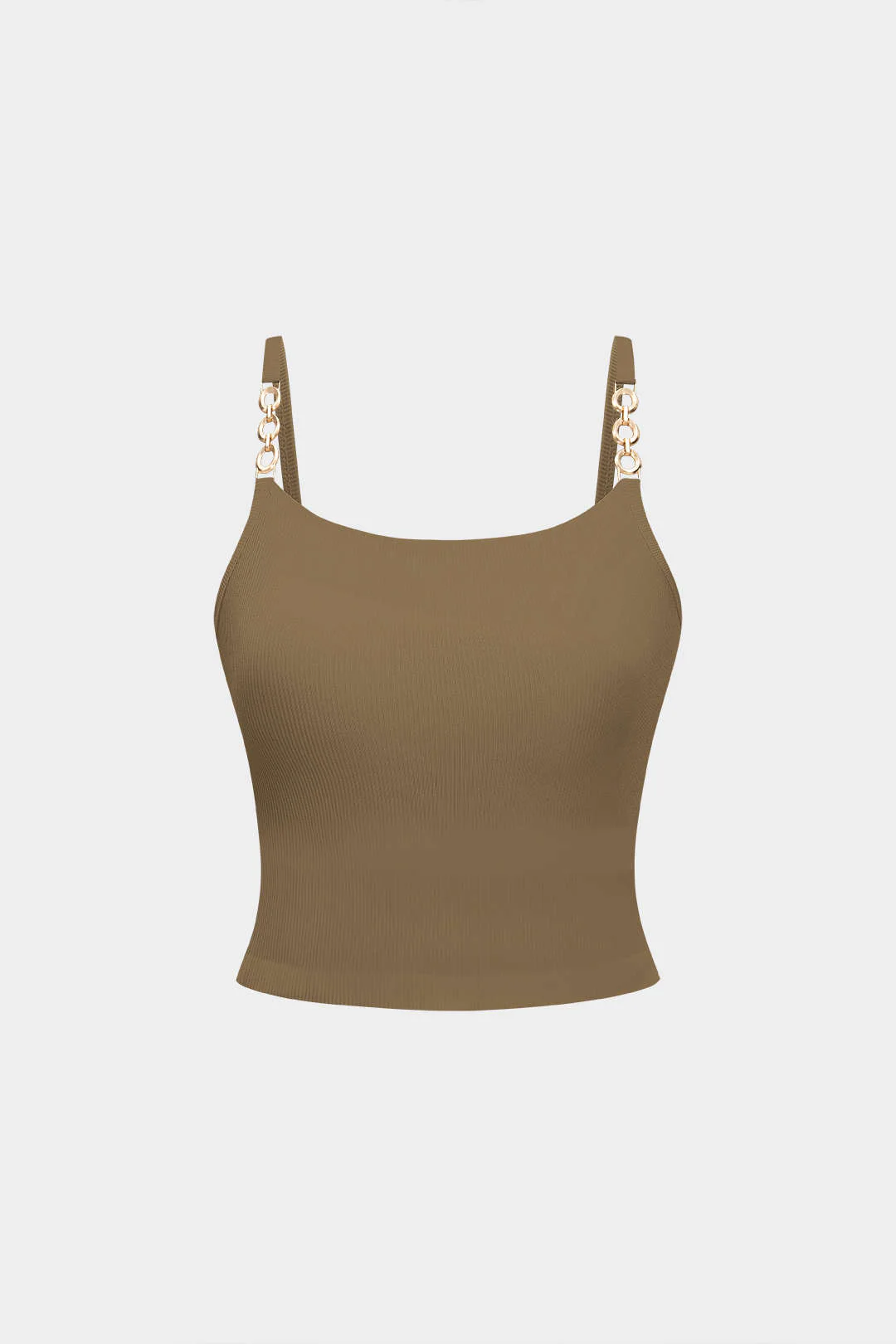 Metallic Chain Decorated Slip Cami Top