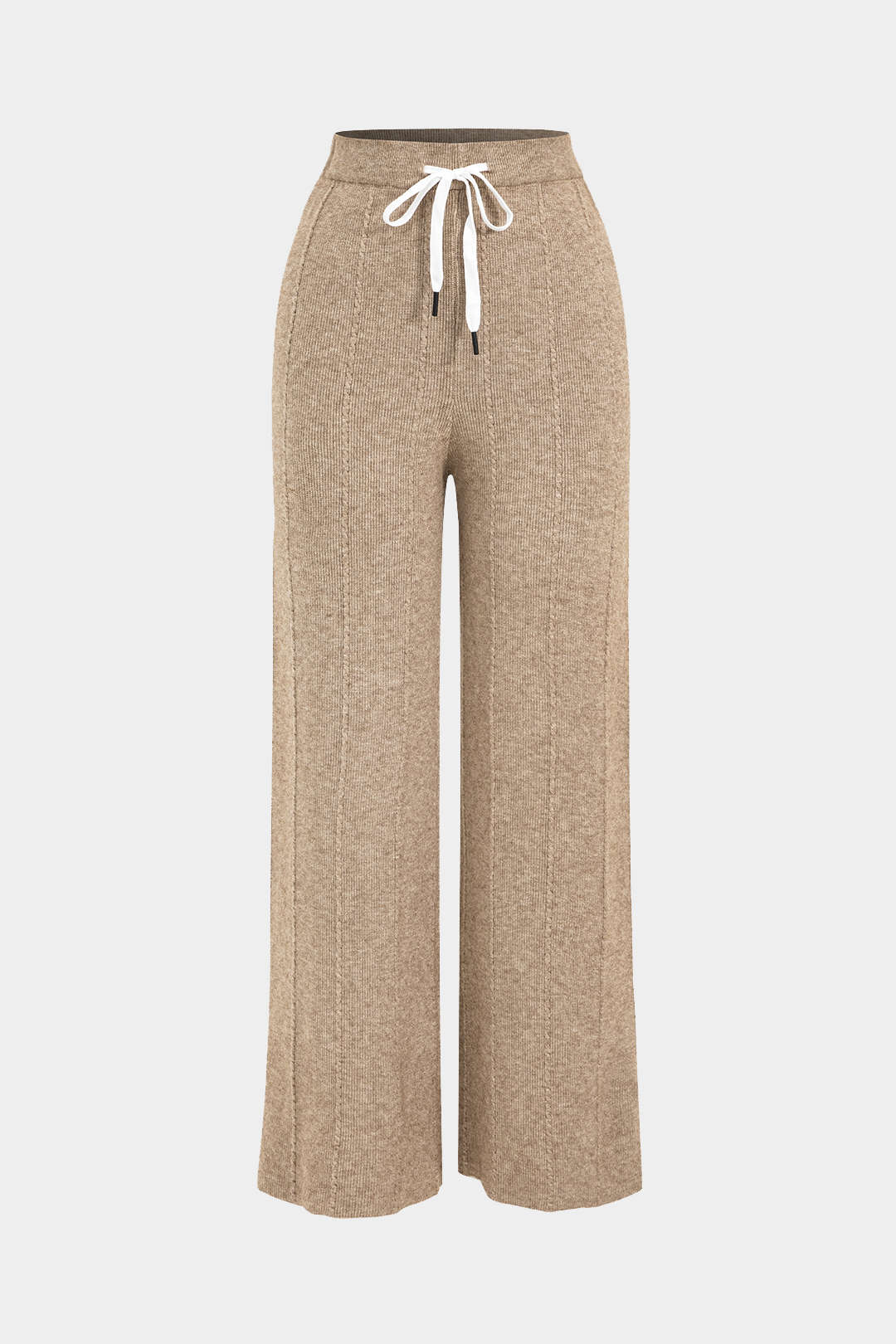 Knit Straight-Leg Trousers