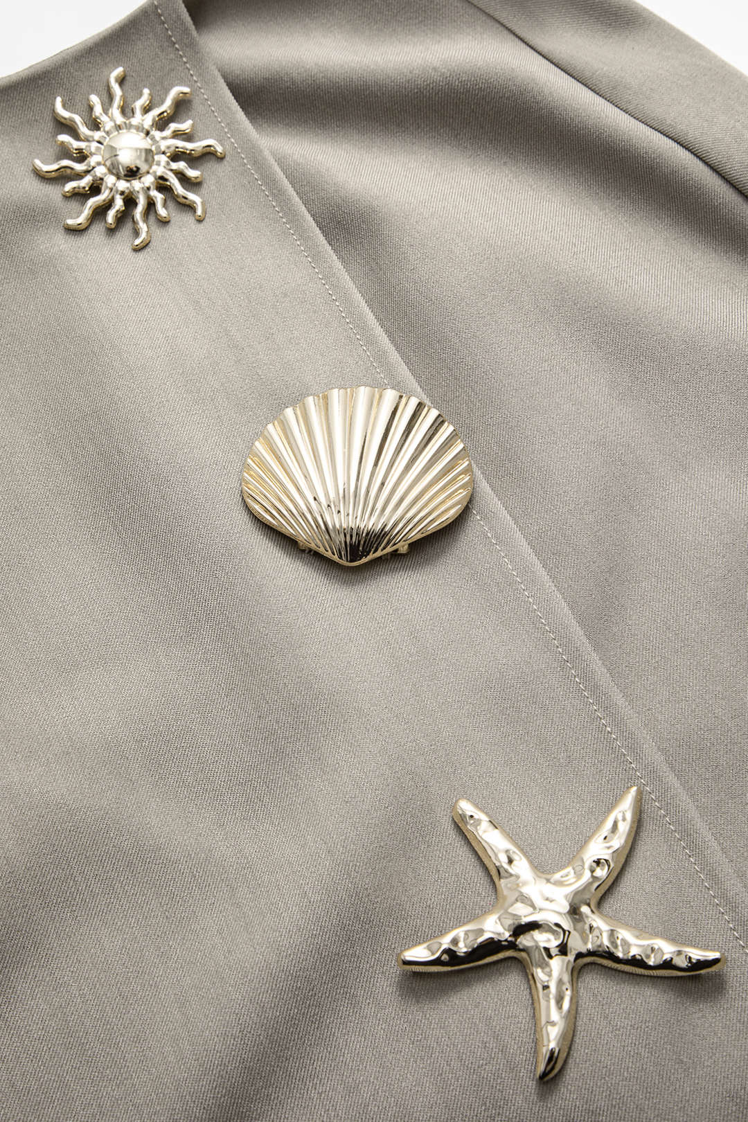 Skirt with Metallic Details