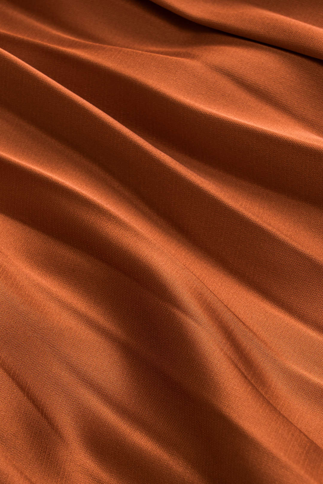 Satin Draped Cowl Neck Tank Top And Pleated Skirt Set