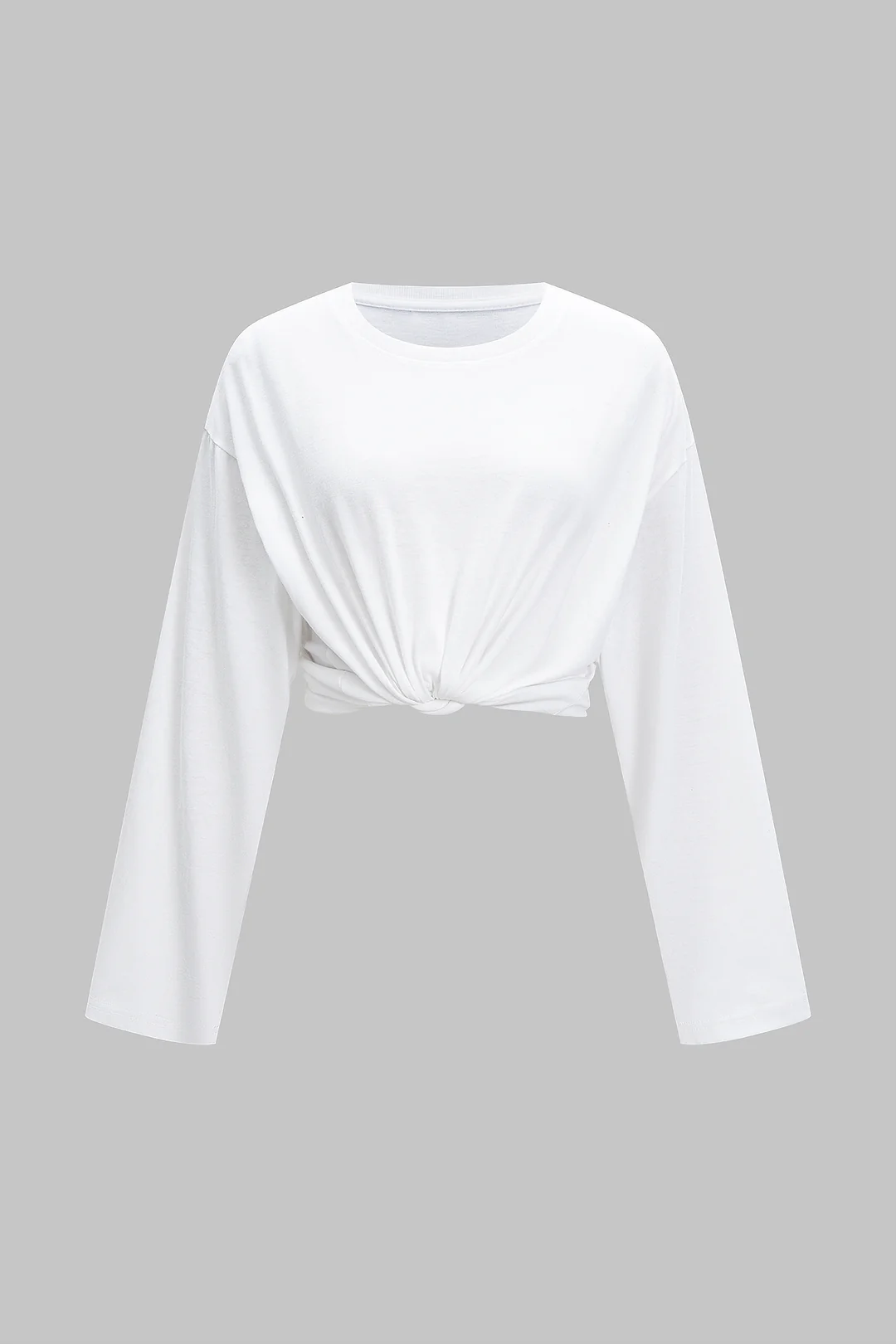 Round Neck Long-Sleeve Top