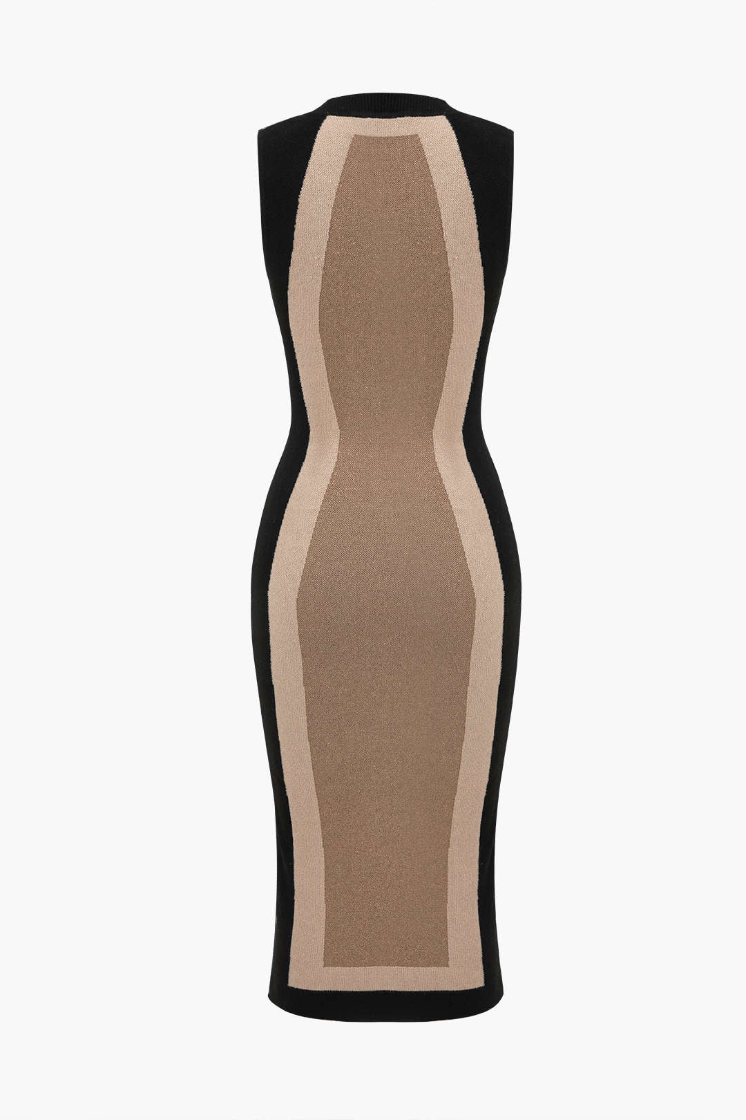 Patchwork Sleeveless Knitted Dress