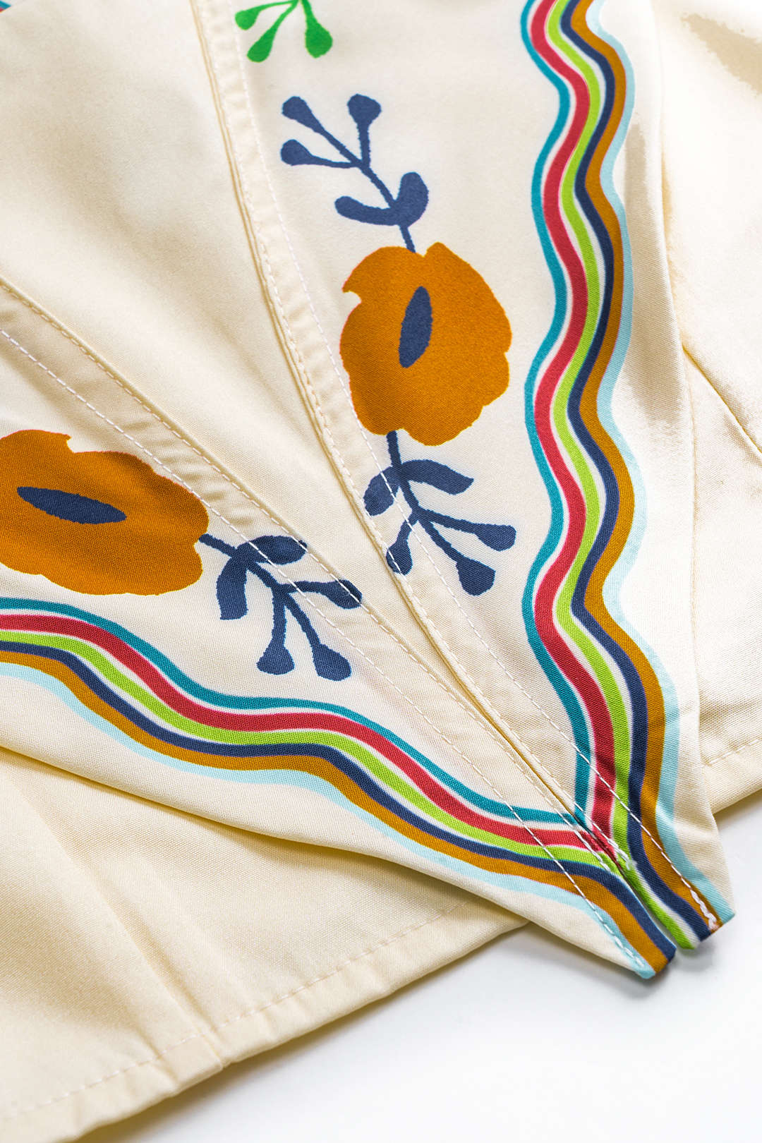 Floral Print Top And Skirt Set