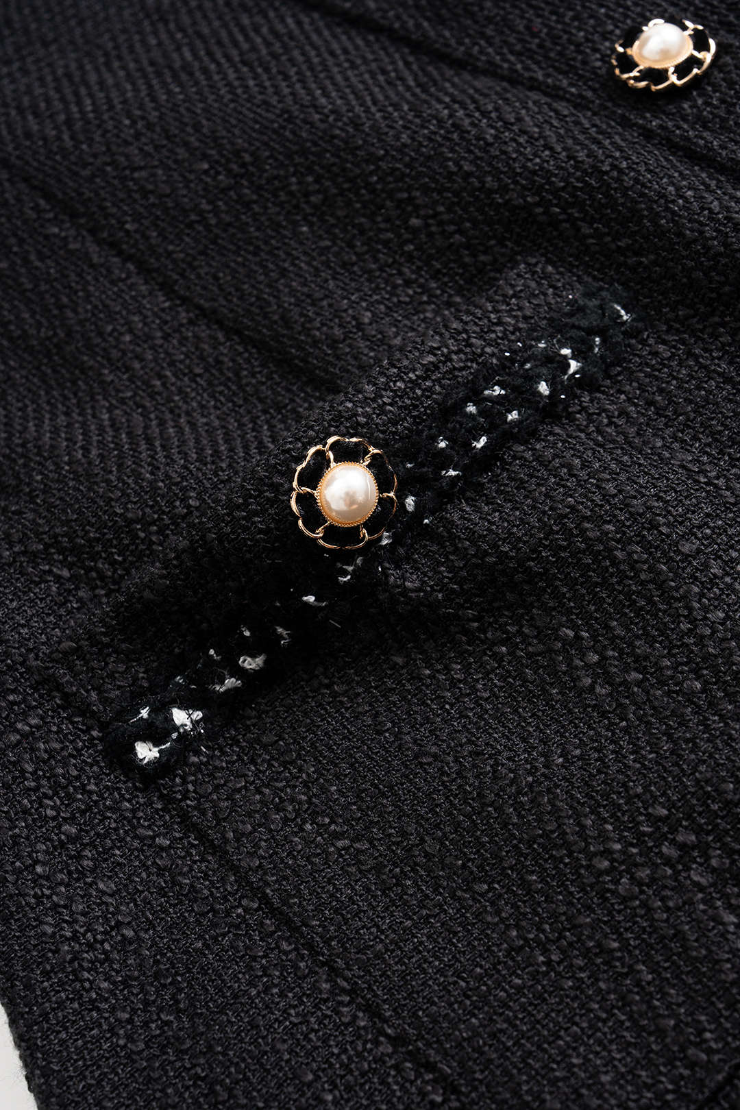 Texture Button Zipper Sleeveless Mini Dress