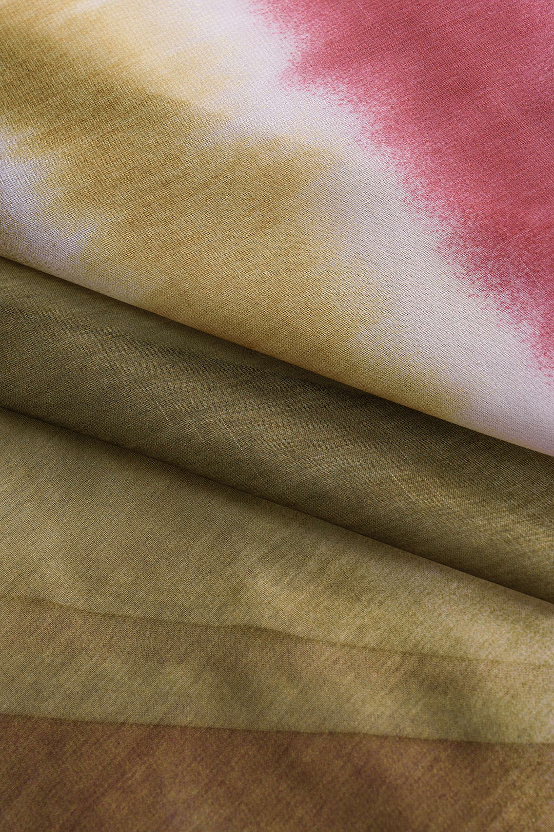 Tie Dye Ombre Print Satin Beaded Cowl Neck Maxi Slip Dress