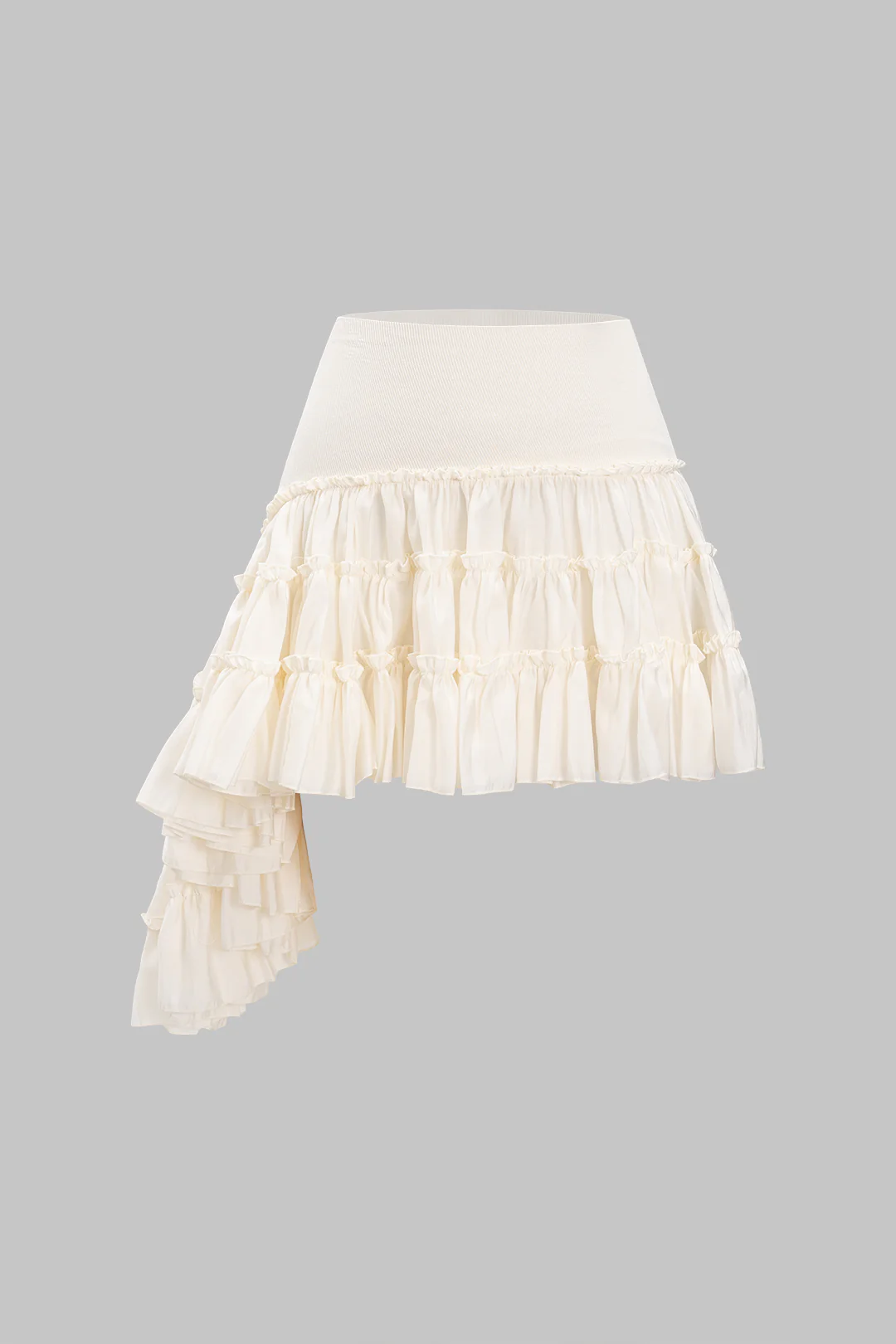 Ruffled Patchwork Skirt