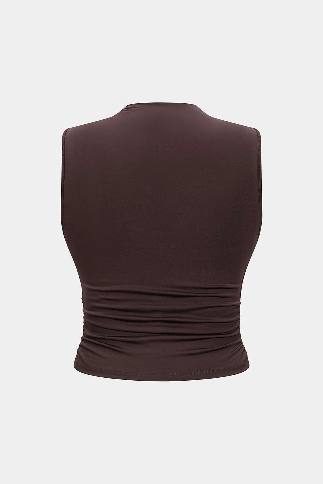 Plus Size Asymmetrical Metallic Trim Tank Top