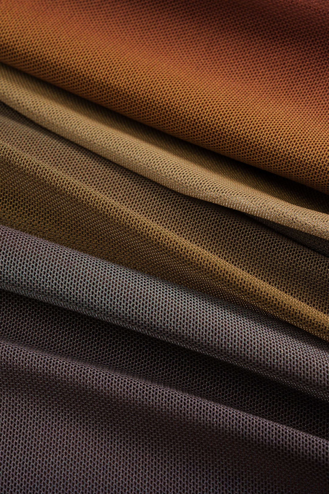 Plus Size Colorblock Print Mesh Ruched Asymmetrical Long Sleeve Mid-length Dress