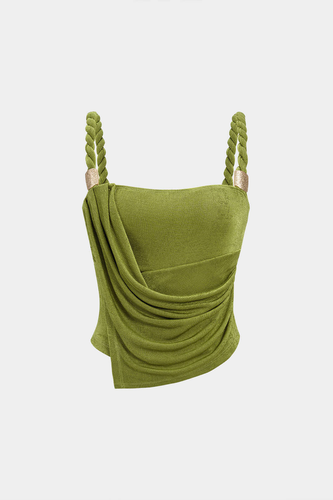 Ruched Twisted Knot Slip Camisole Top