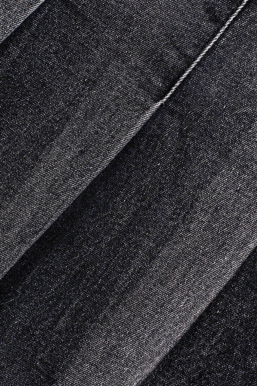 Denim Pleated Strapless Mini Dress