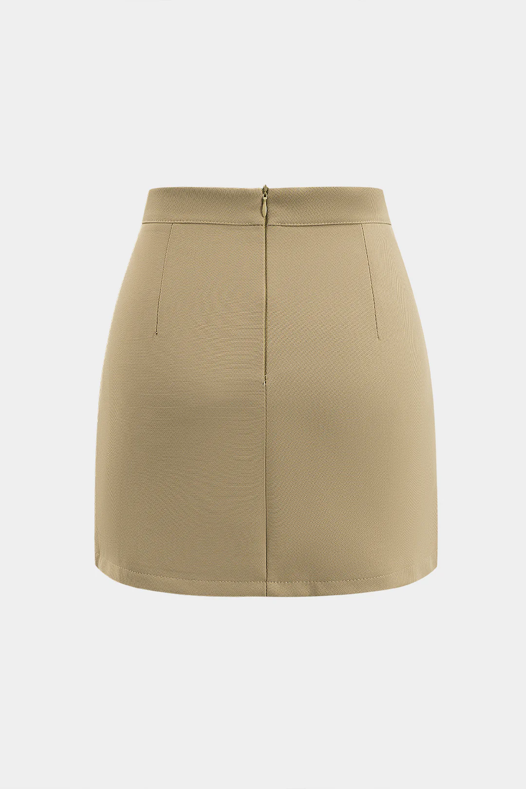 Basic Solid Wrap Skirt