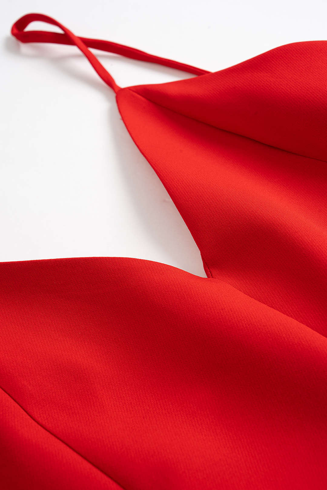 V-Neck Ruched Sleeveless Slip Mini Dress