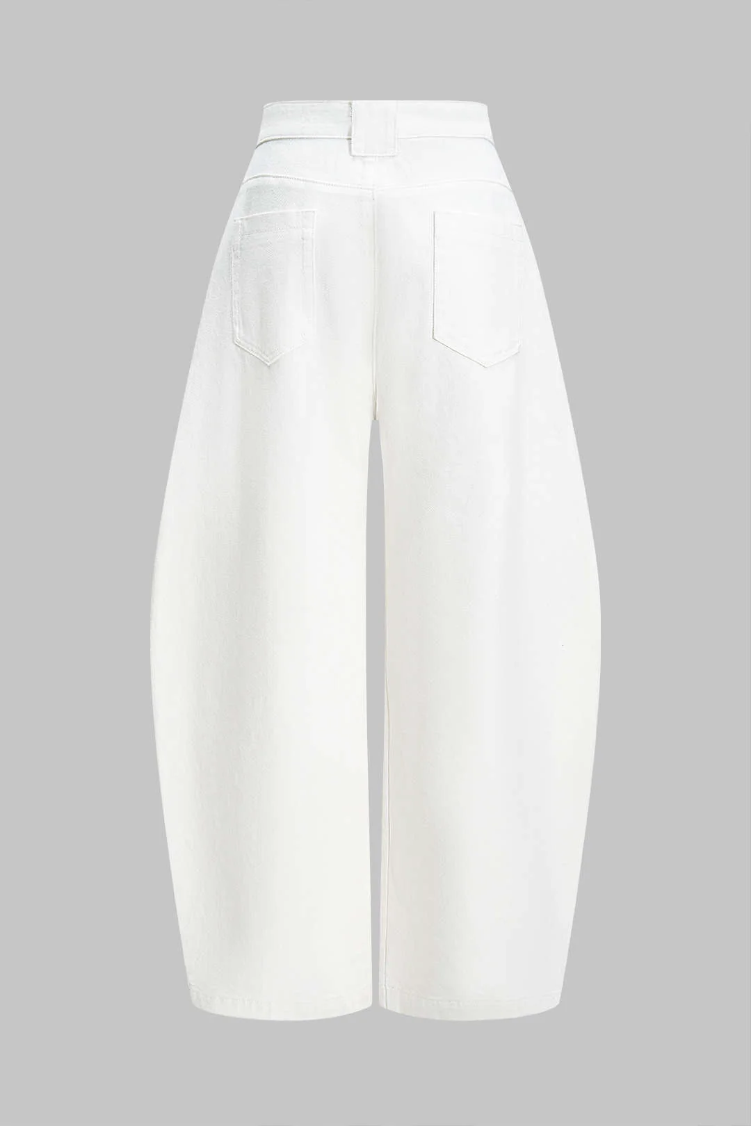 Denim Wide-Leg Barrel Jeans