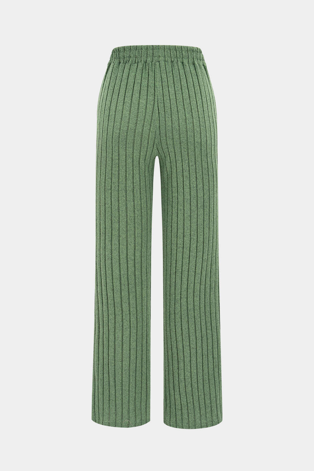 Basic Solid Knit Tank Top And High Waist Pants Set