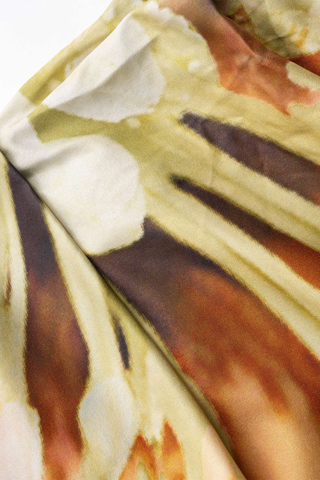 Floral Pattern Cowl Neck Ruched Short Dress