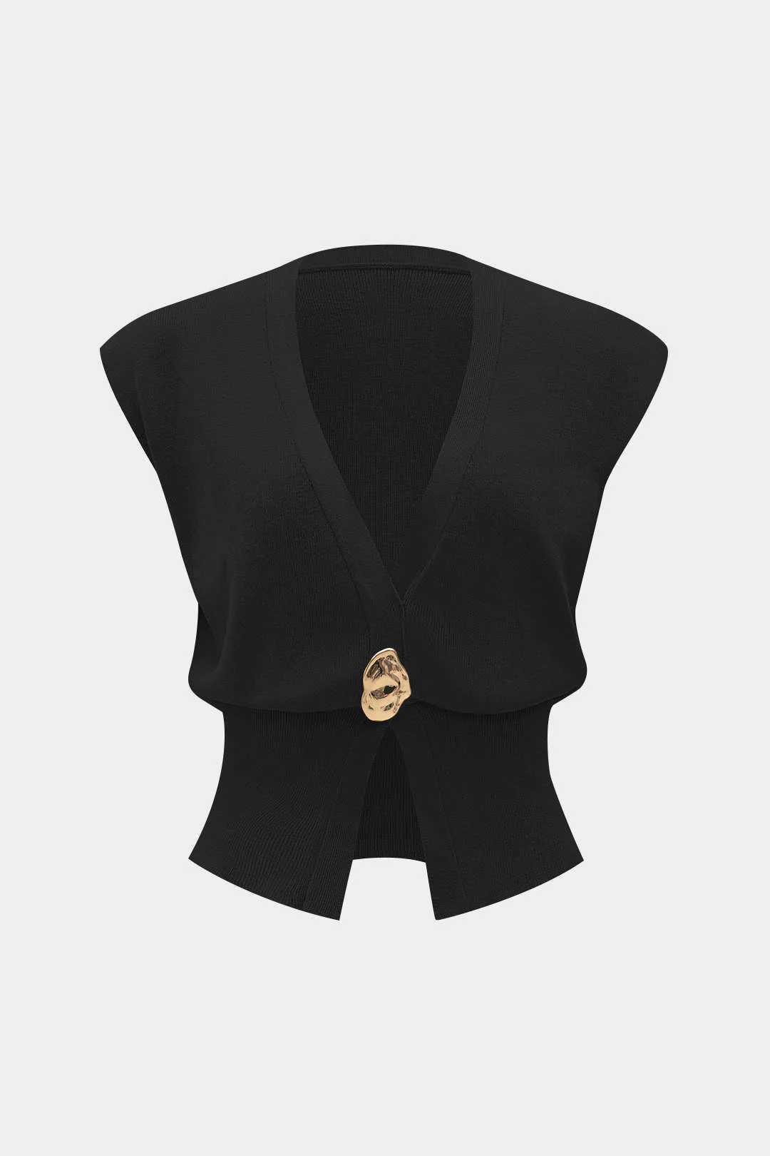 Knit Button Tank Top