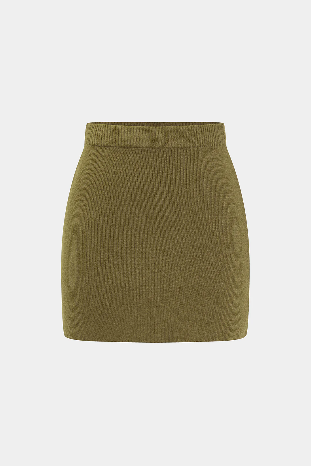 Simple Solid Knit Mini Skirt