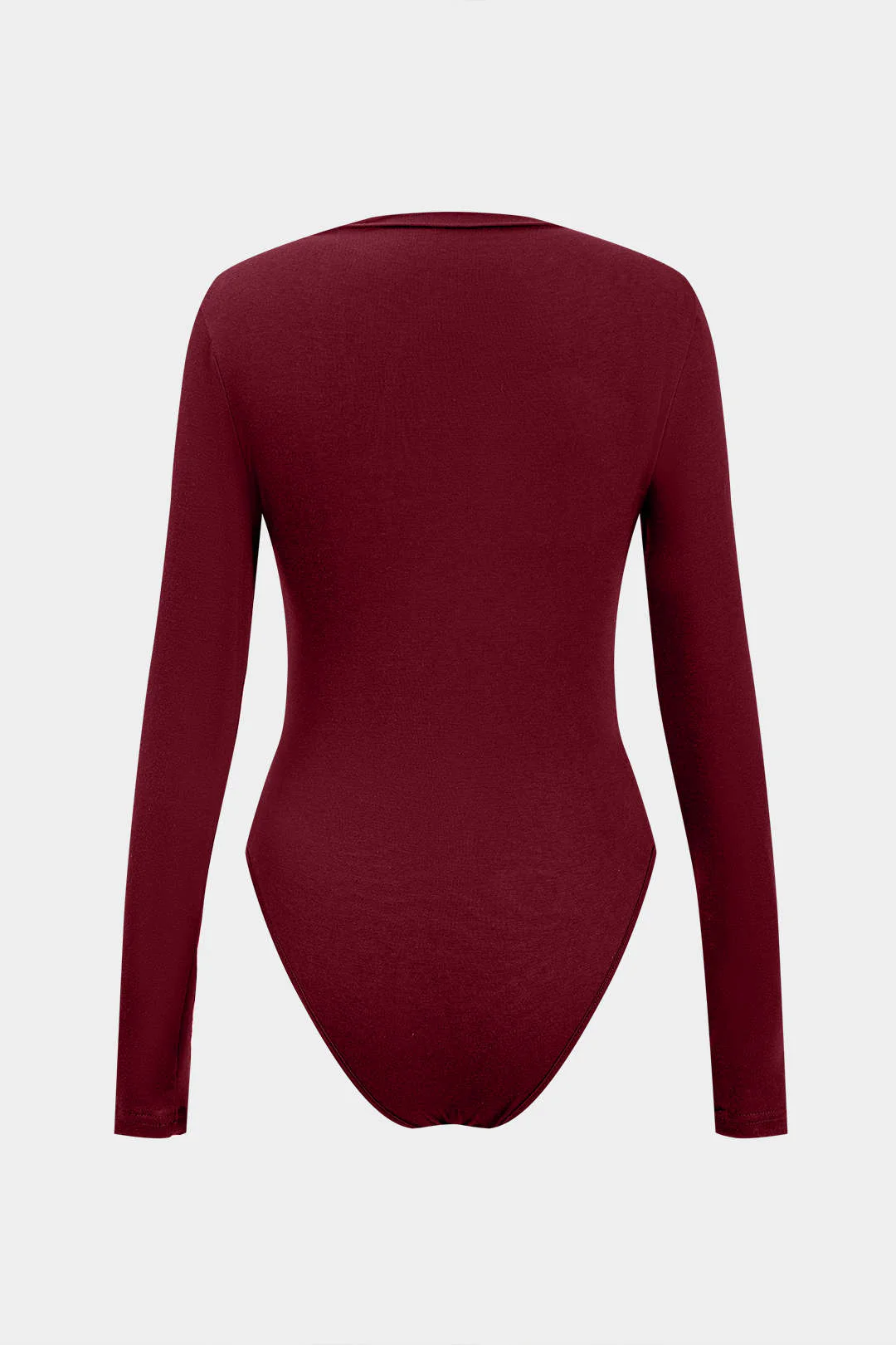 Knit Ruched Long Sleeve One-piece Top