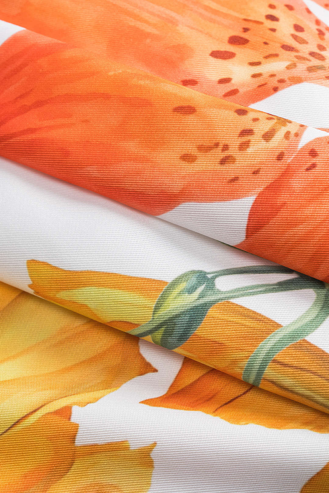 Floral Print Satin V-Neck  Mini Dress