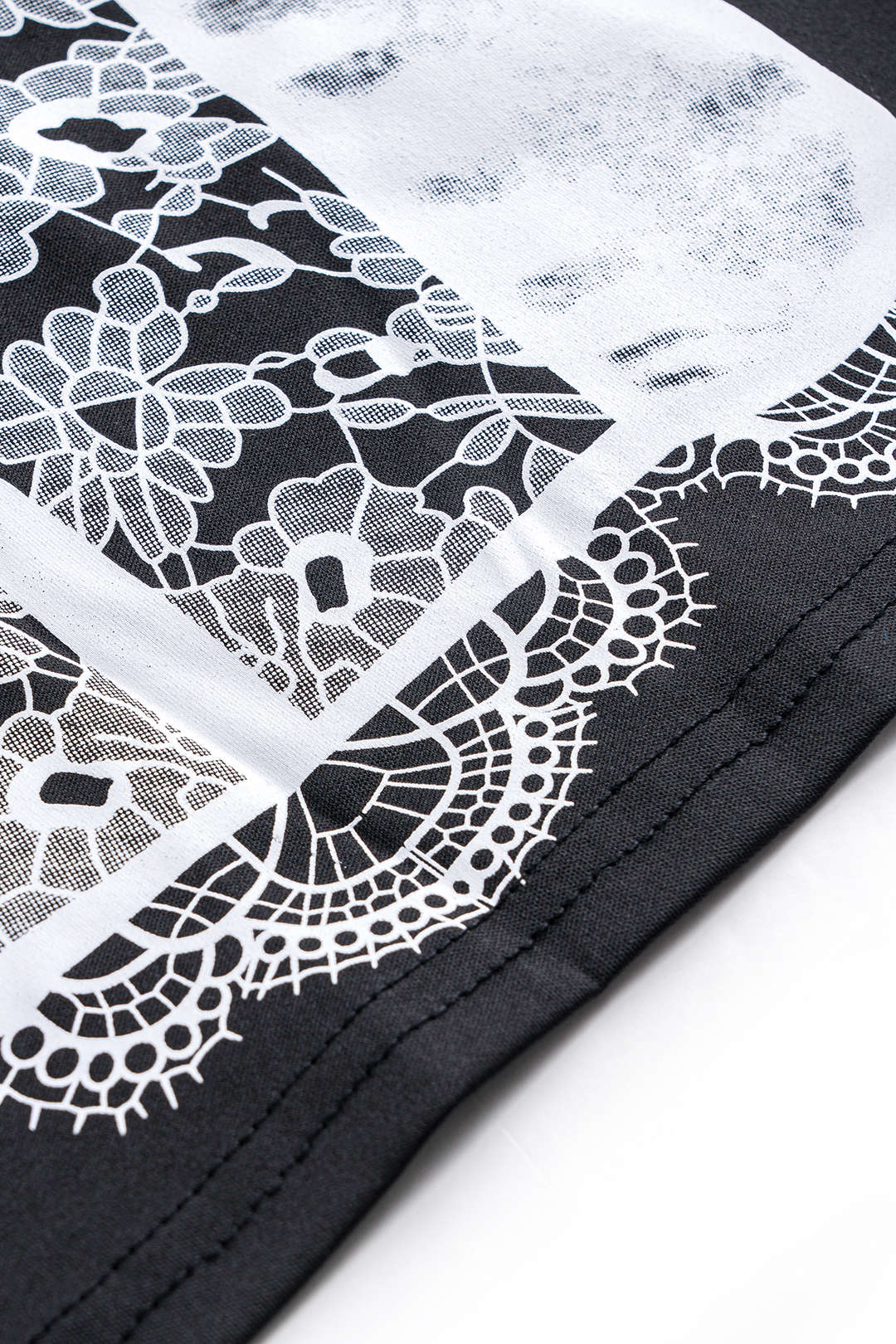 Plus Size Abstract Print Short Sleeve Top And Skirt Set