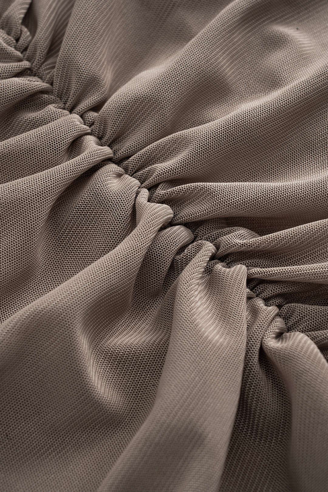 Chiffon Ruched V-Neck Sleeveless Bodysuit and Skirt Ensemble