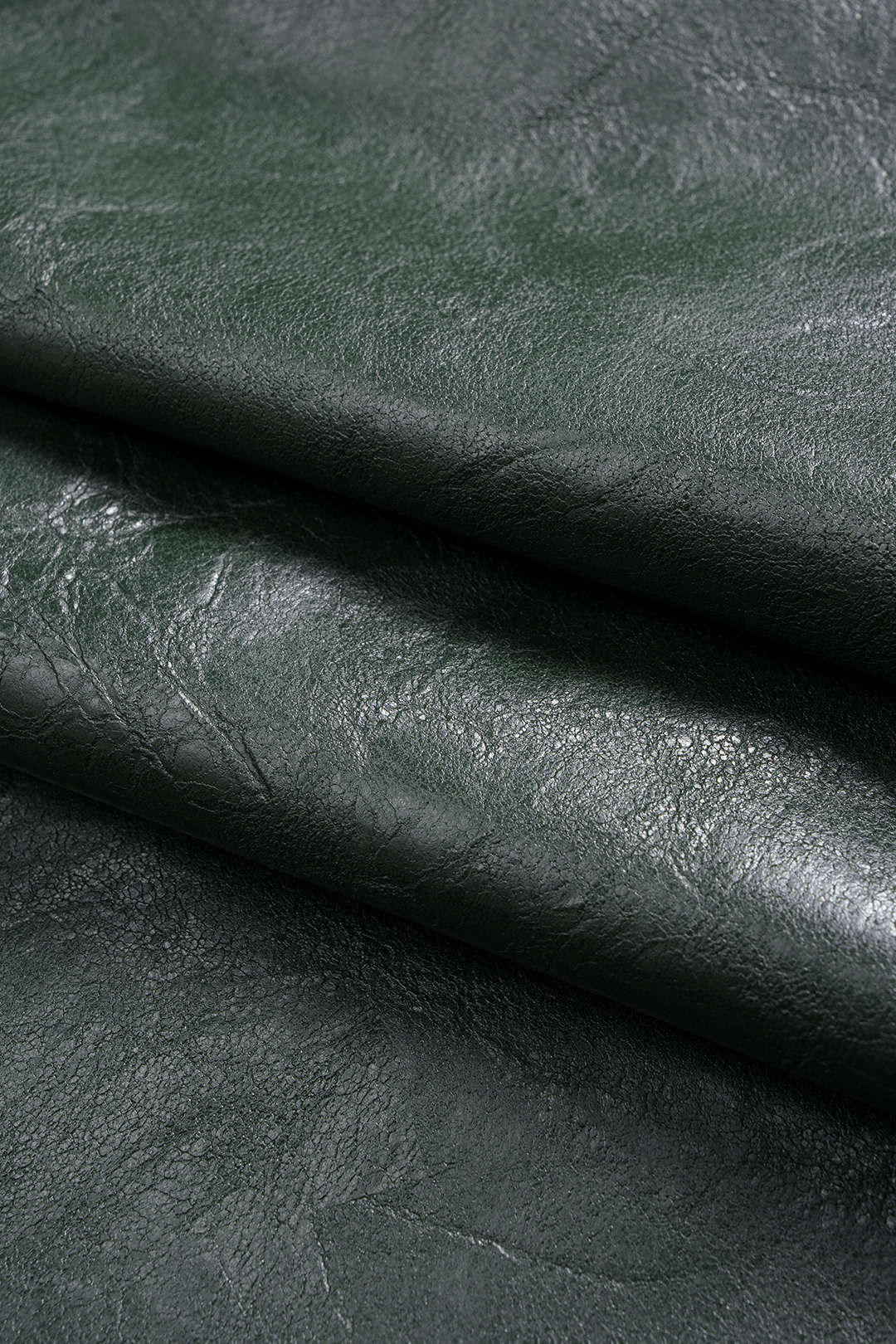 Metallic Asymmetrical Faux Leather Shorts