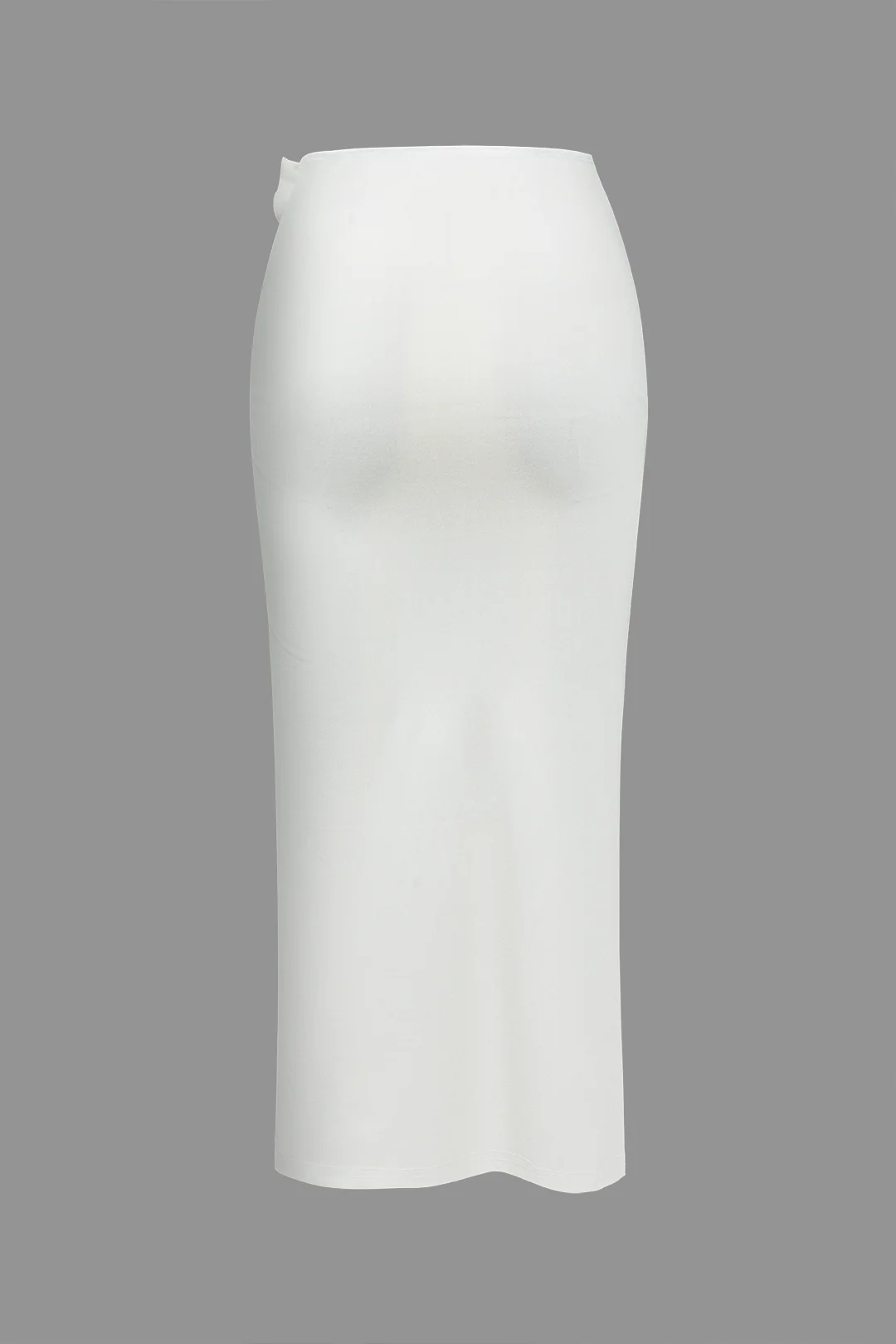 3D Floral Ruched Split Skirt