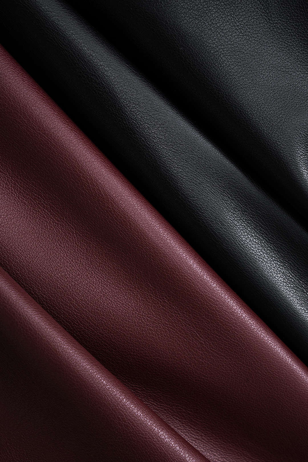 Imitation Leather Patchwork Trousers