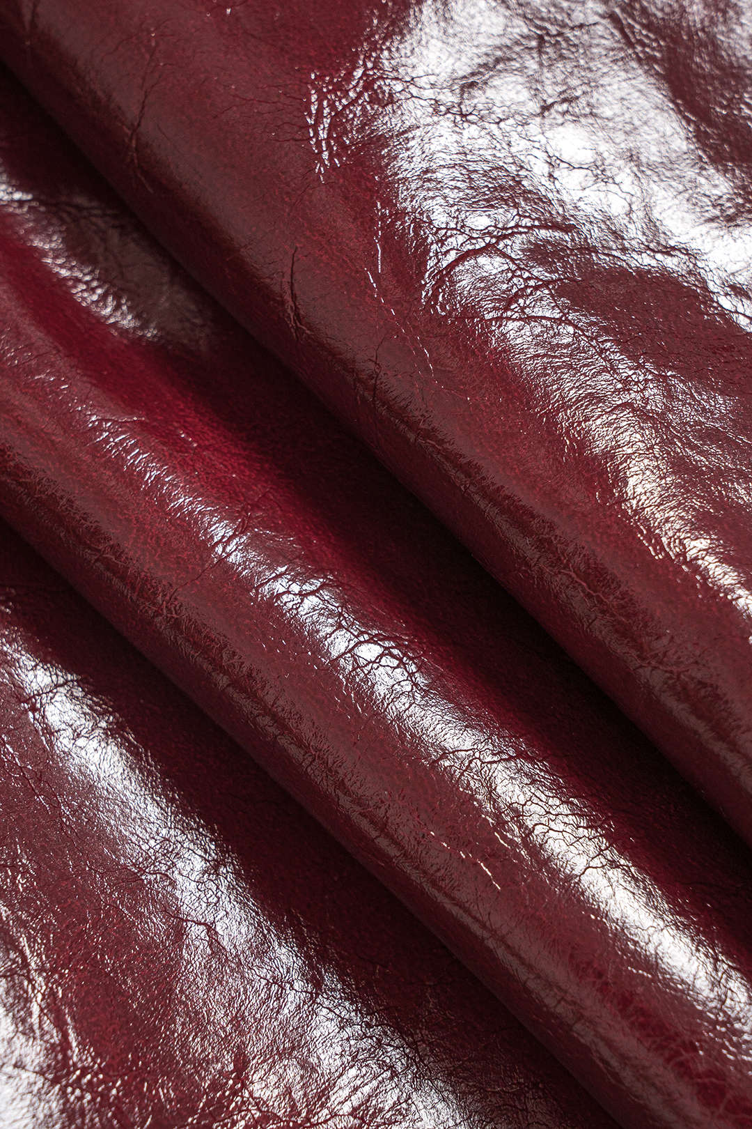 Faux Leather Gigot Sleeve Double-Breasted Jacket