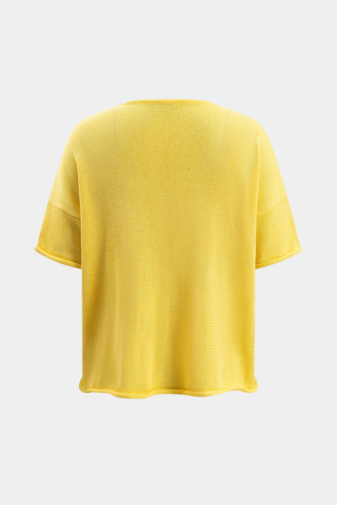 Knit Solid Short Sleeve Top And Shorts Set