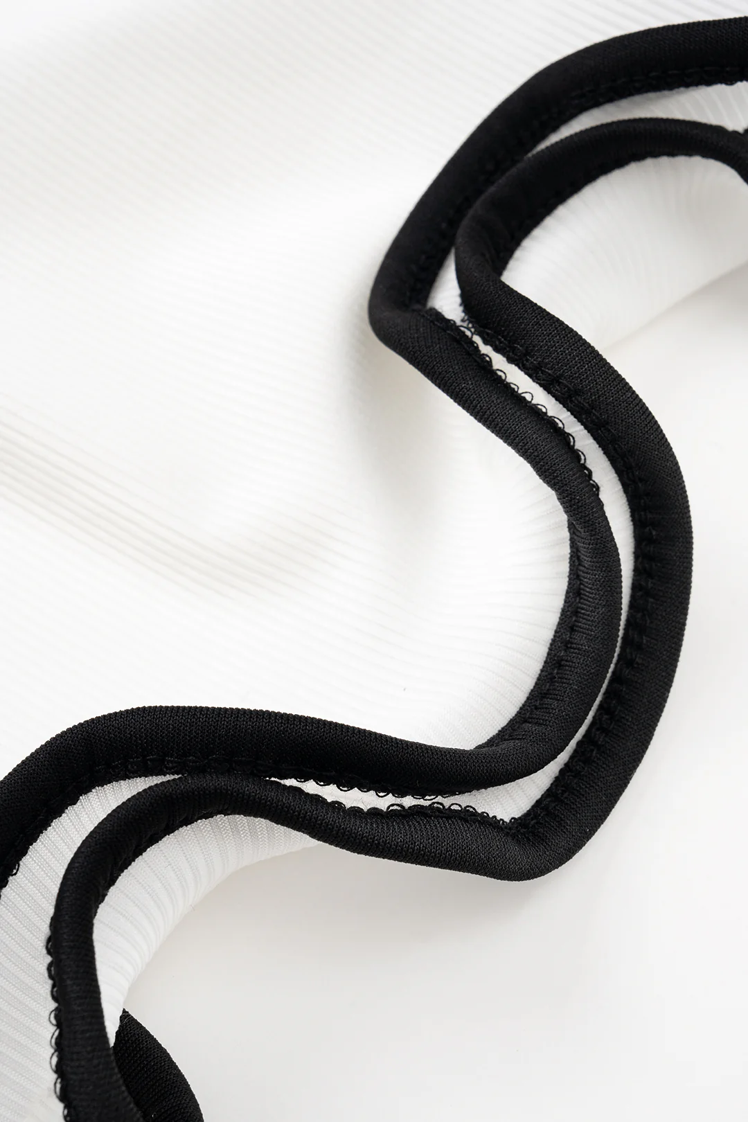 Square Neck Contrast Scallop Edge Tank Sleeveless Mini Dress