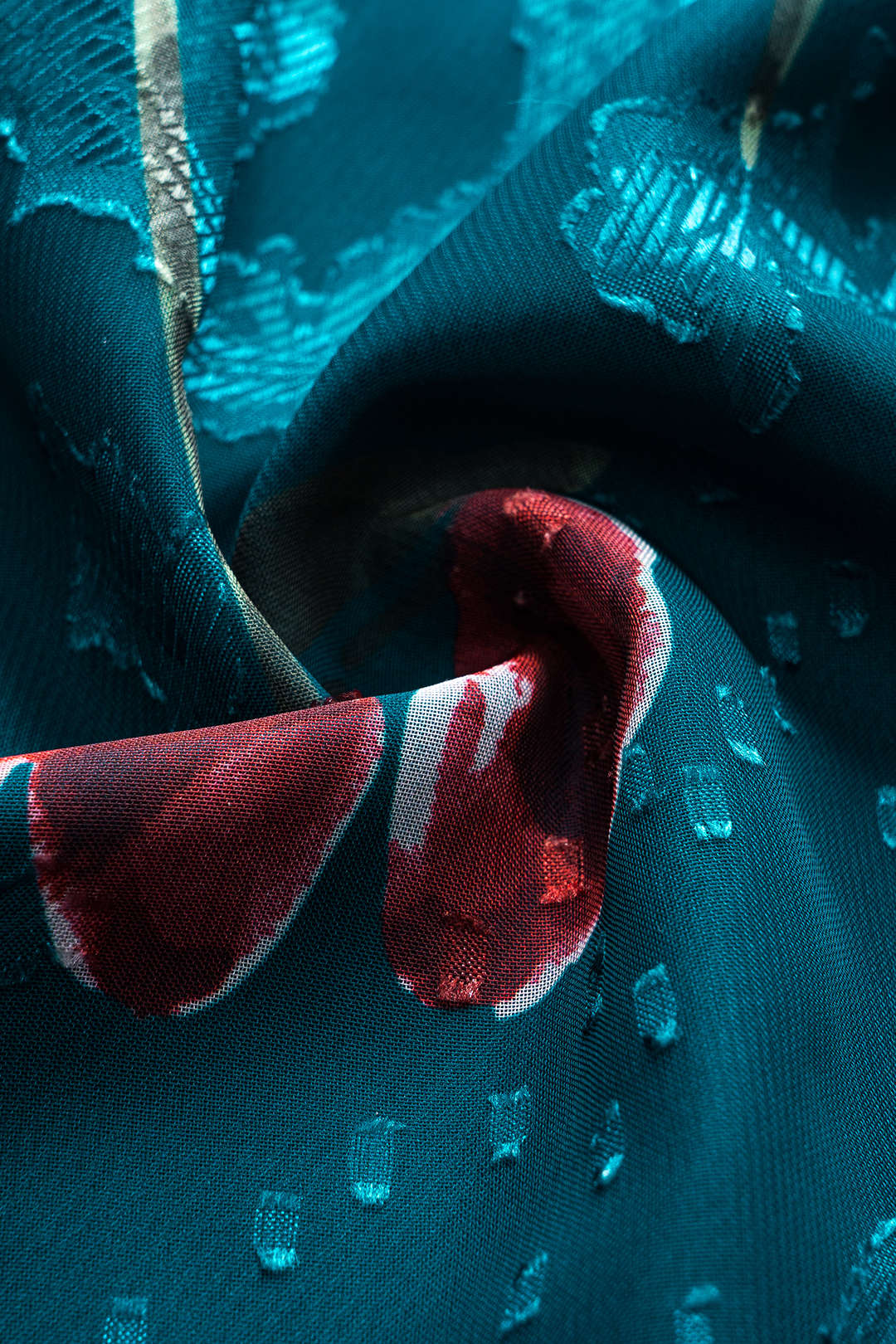 Floral Print Chiffon Skirt