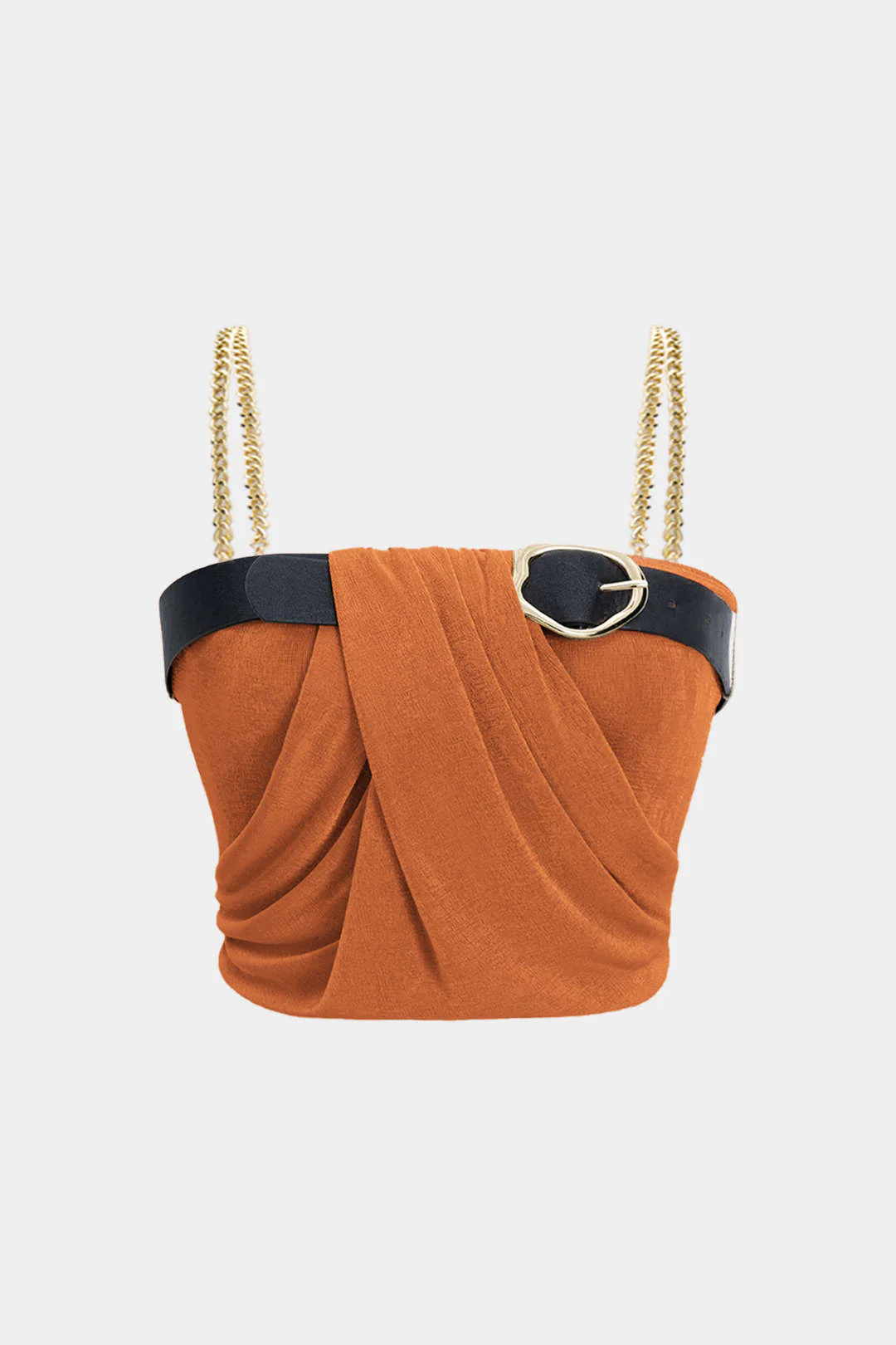 Plus Size Metallic Chain Patchwork Camisole Top