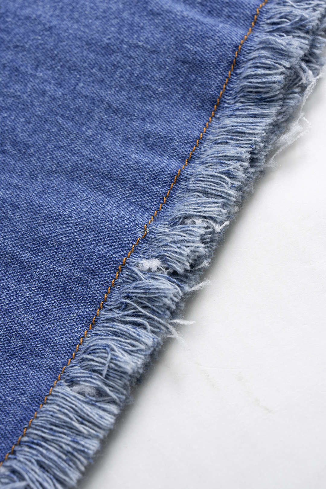 Denim 3D Floral One Shoulder Asymmetrical Sleeveless Dress