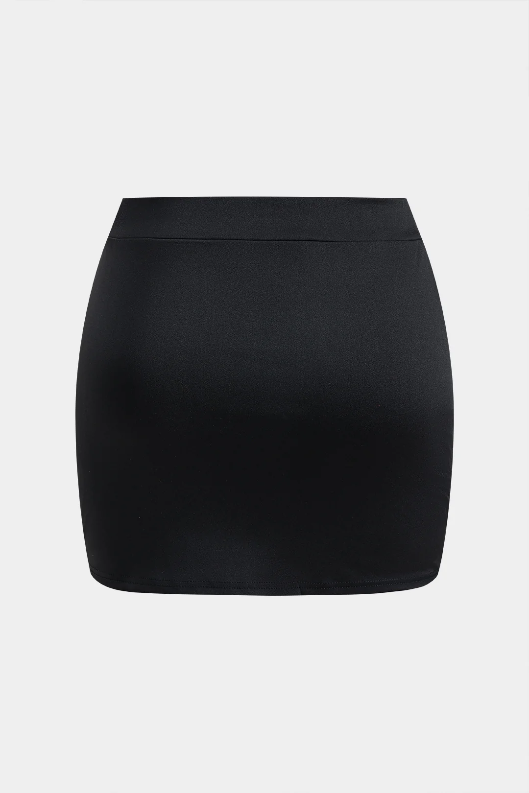 Plus Size Abstract Print Short Sleeve Top And Skirt Set