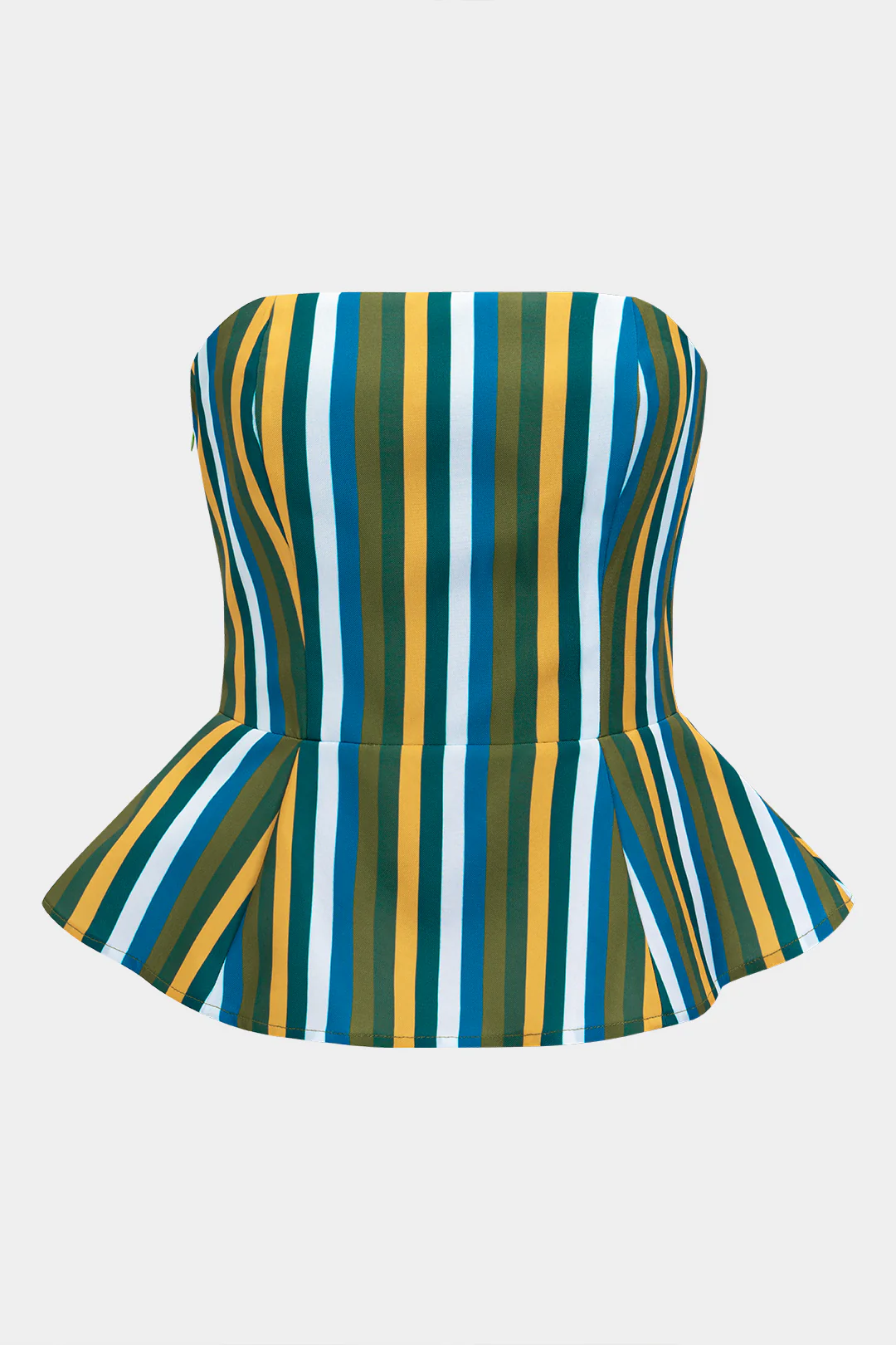 Plus Size Stripes Print Tube Top