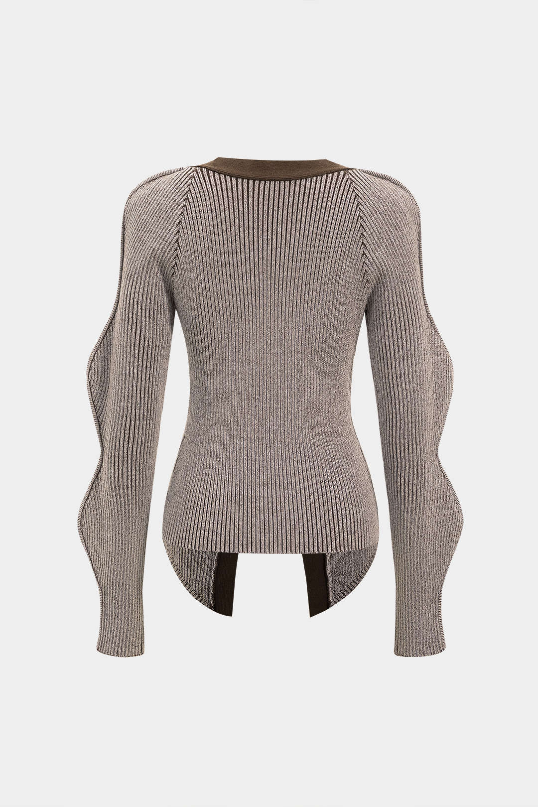 Solid Knitted Buttoned Cardigan