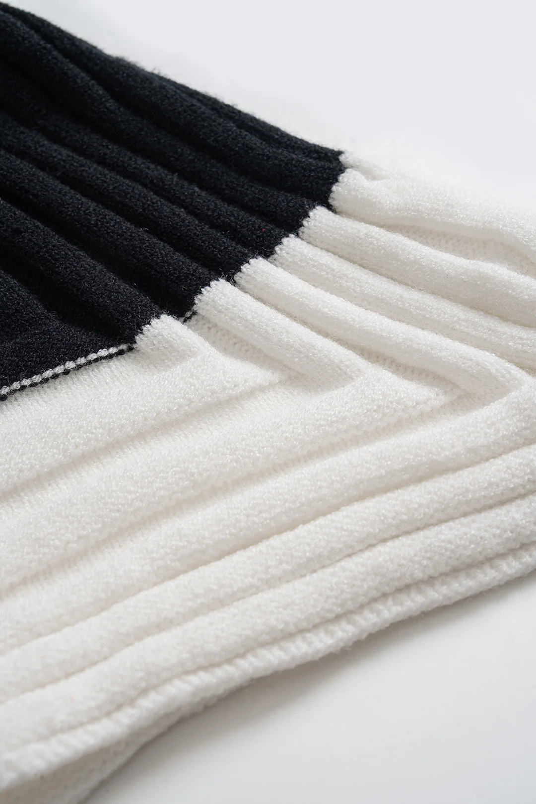 Knit Contrast One Shoulder Asymmetrical Hem Sleeveless Dress