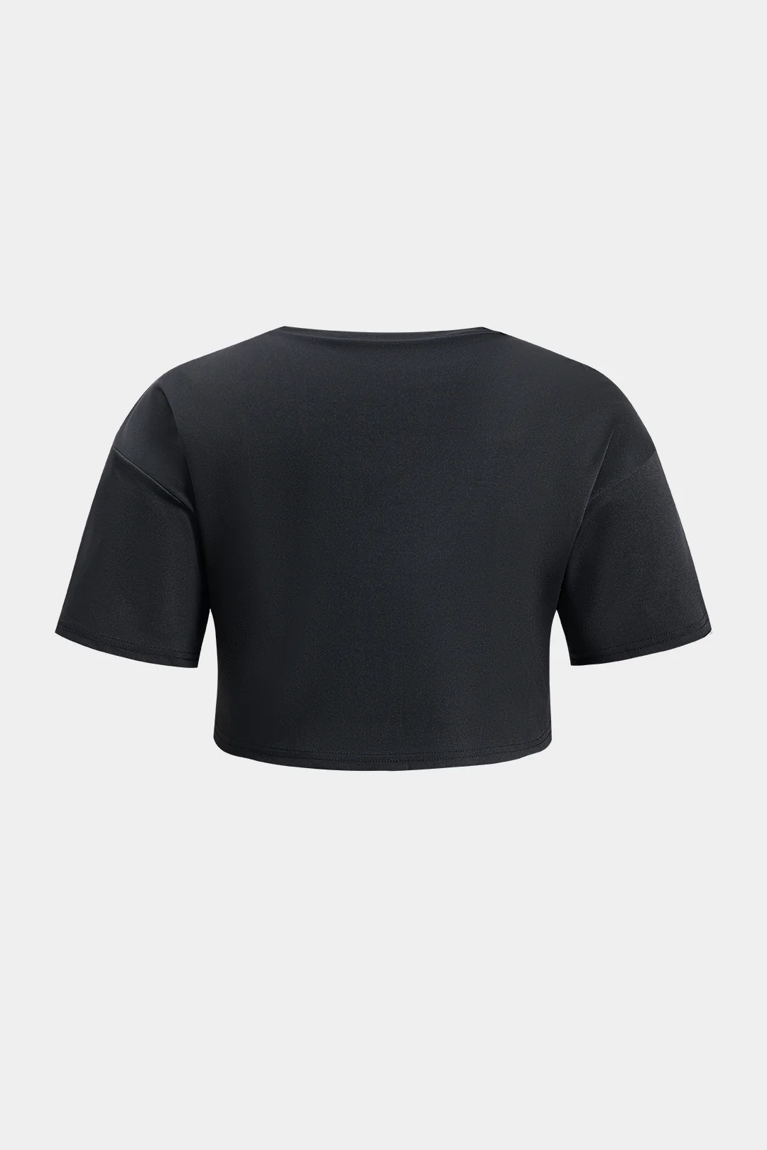 Plus Size Abstract Print Short Sleeve Top And Skirt Set