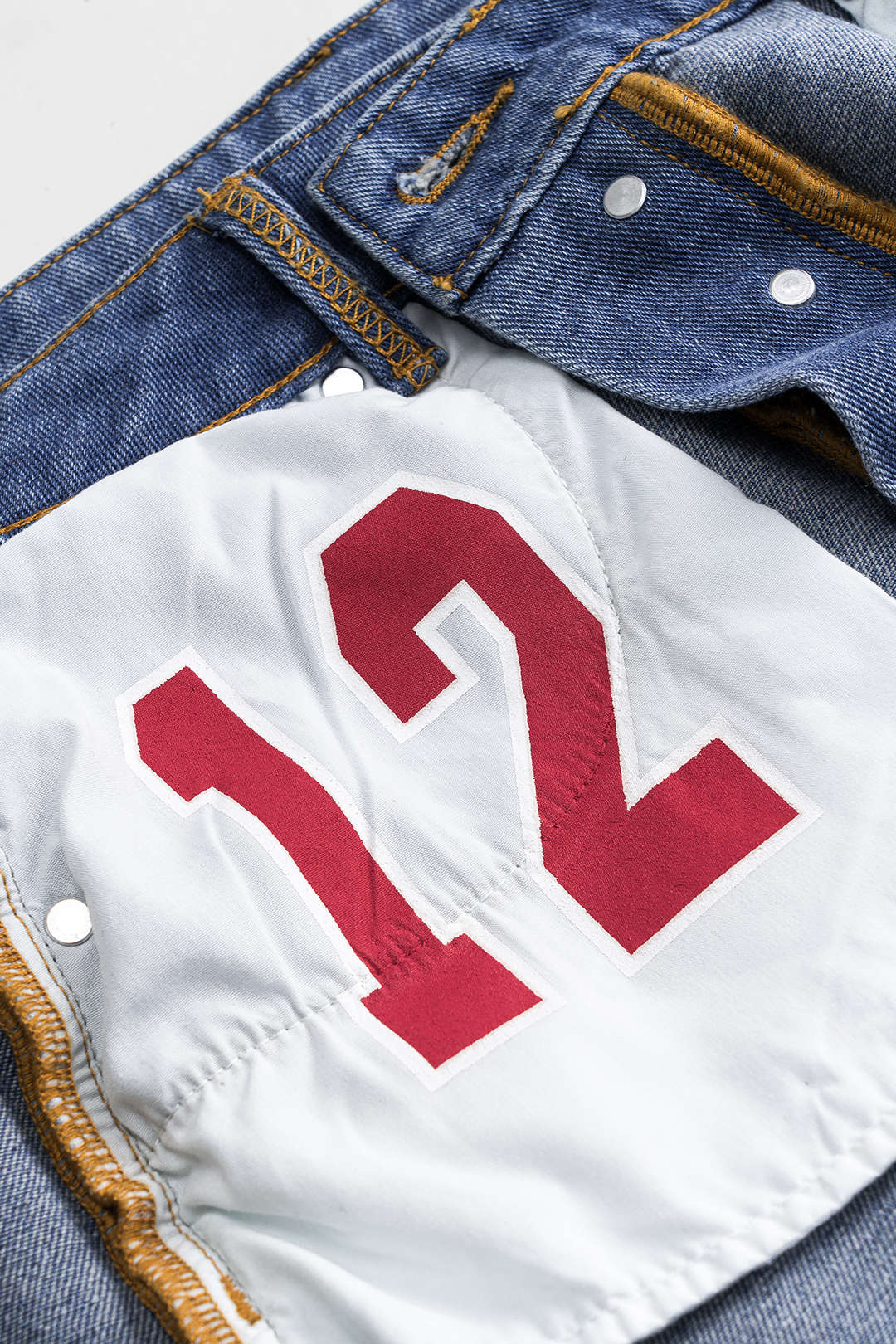 Reversible Denim Pocket Mini Skirt