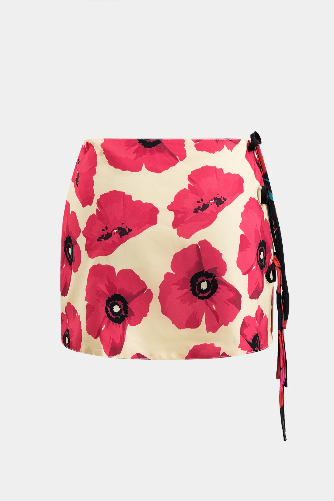 Floral Print Tie Knot Skirt