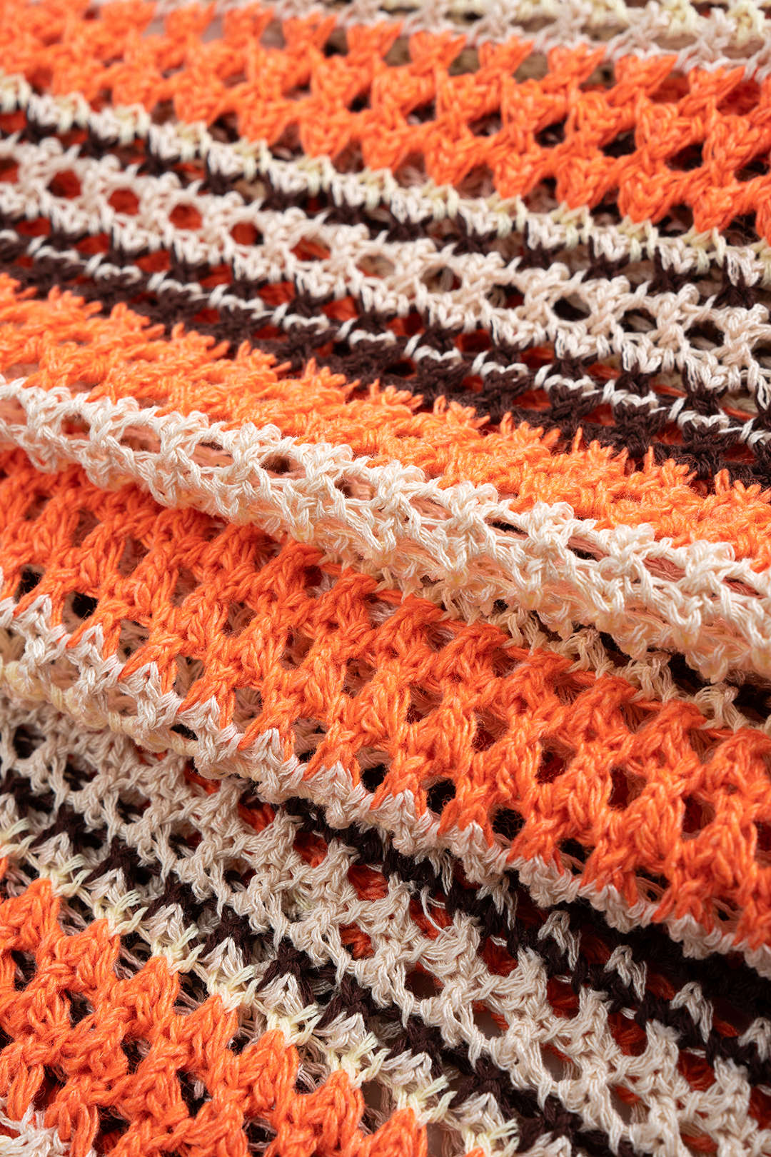 Contrast Print Knit Hollow Out Shorts