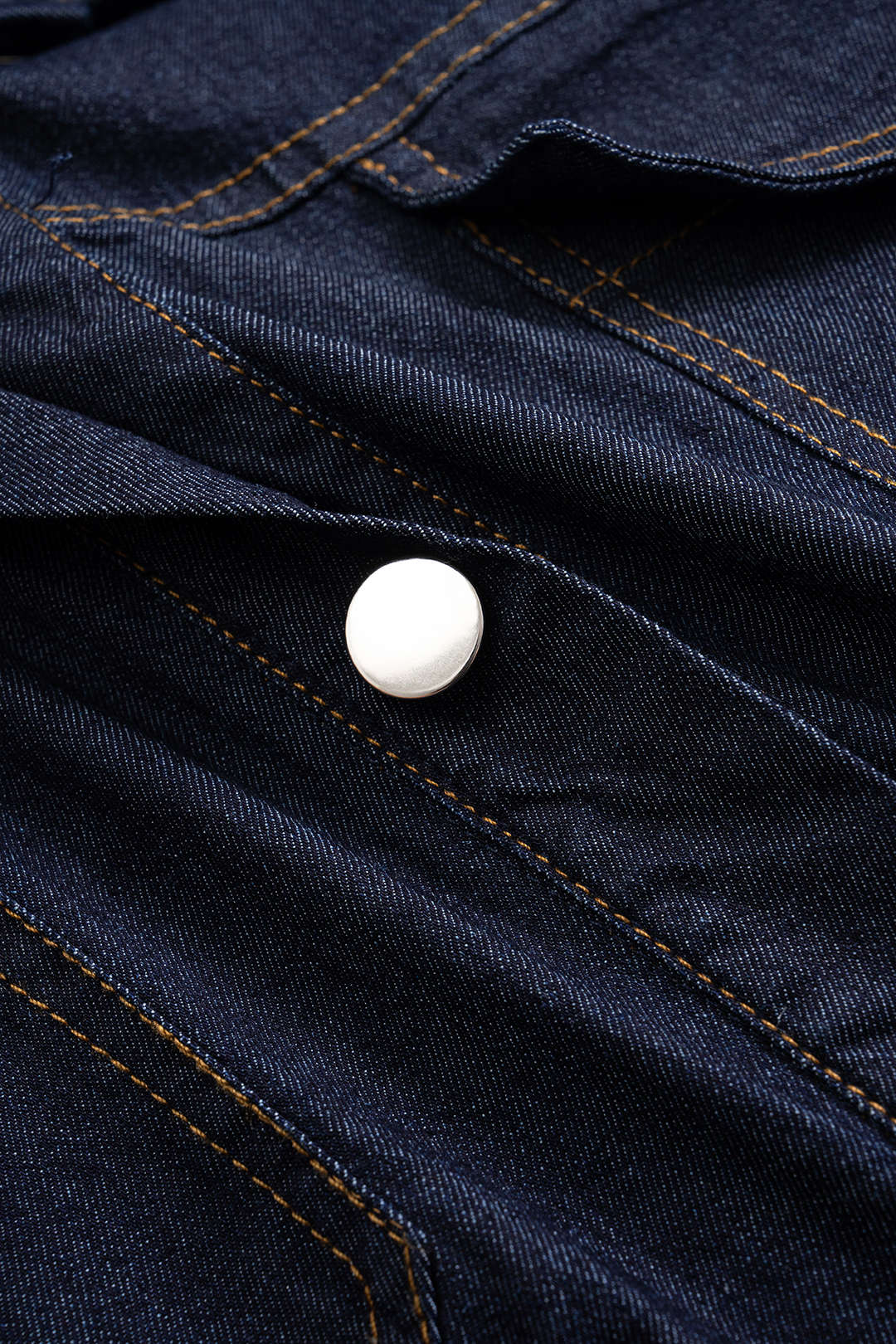 Denim Button Front Sleeveless Dress