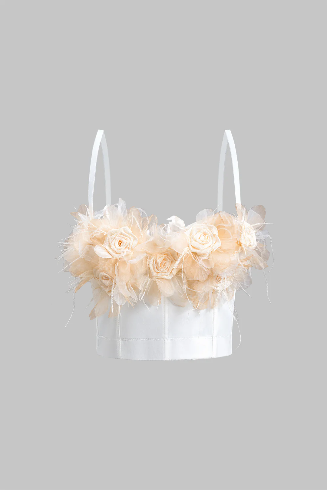 Slip-on 3D Floral Camisole Top