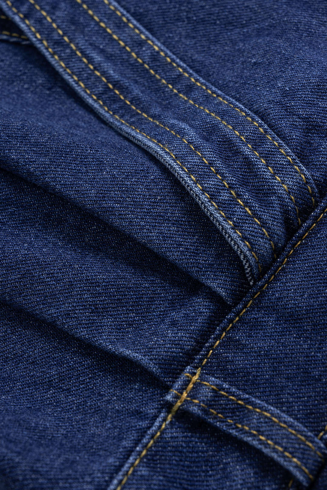 Denim V-Neck Zipper Sleeveless Jumpsuit