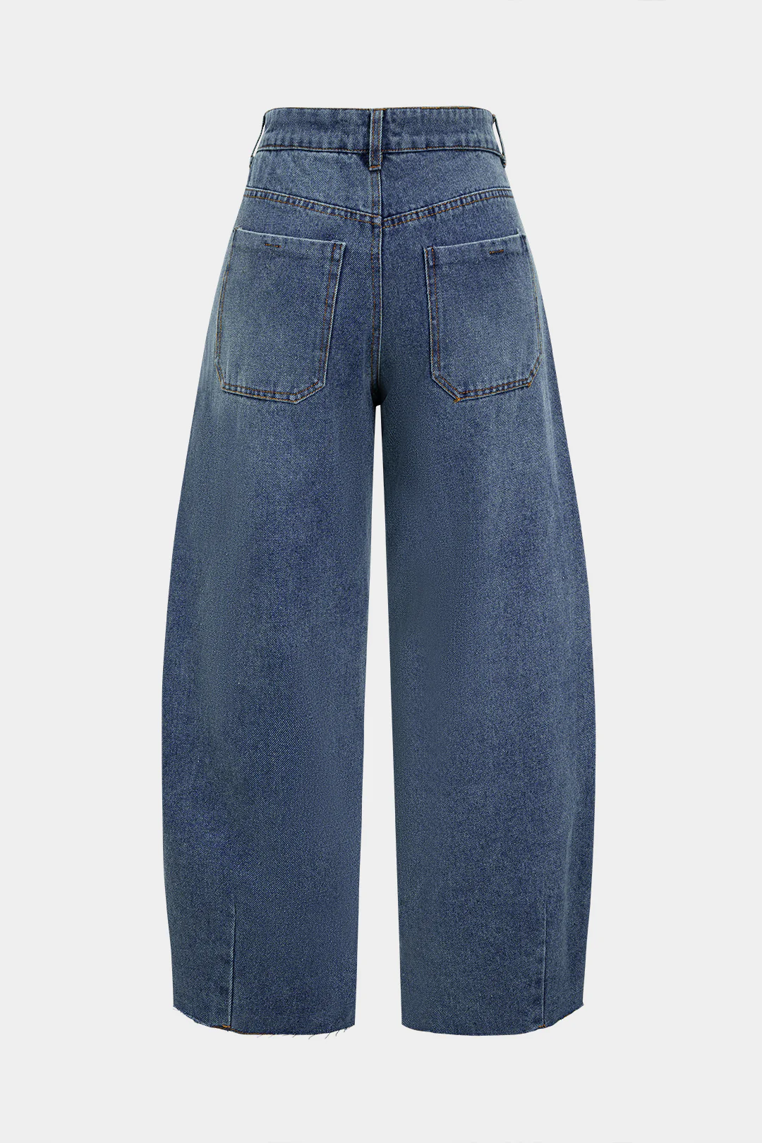 Low Waist Denim Barrel Jeans
