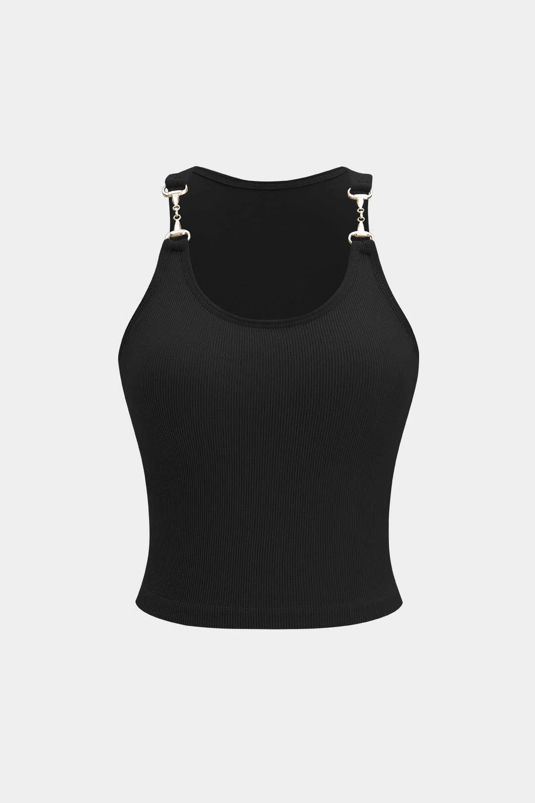 Metallic Decor Sleeveless Cami Top