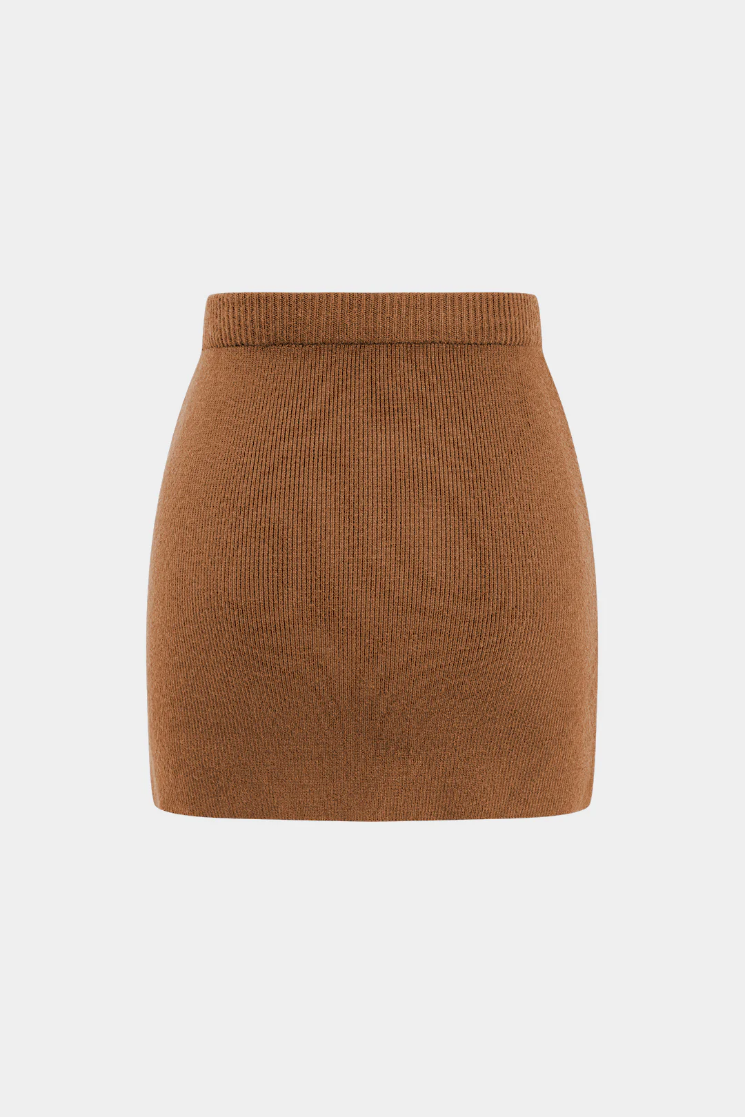 Simple Solid Knit Mini Skirt